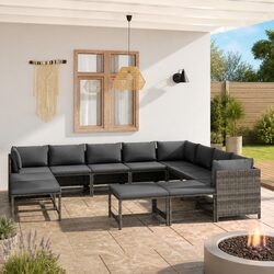 Comfortable and Practical 12-Piece Garden Lounge Set