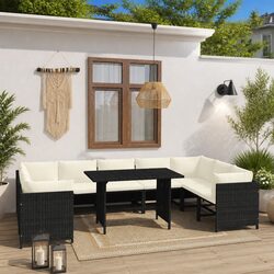 Comfortable 10 Piece Lounge Set for Your Outdoor Needs