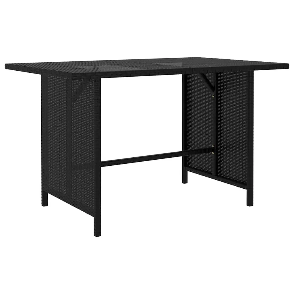 Outdoor Garden Lounge Set 8 Piece Modular Furniture Poly Rattan Black