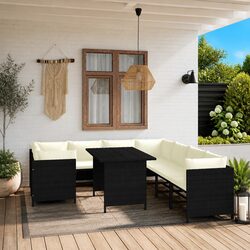 Comfortable 9-Piece Lounge Set, Great Value for Your Space