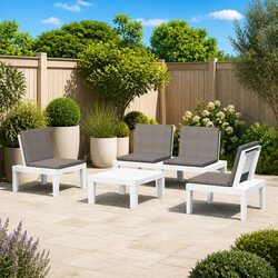 Value-Driven 4-Piece Garden Lounge Set with Comfort