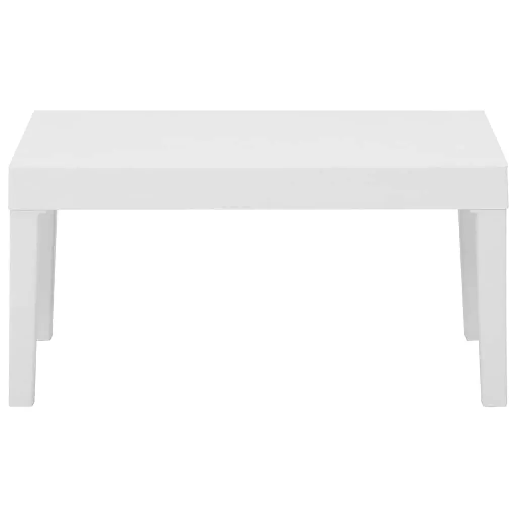Garden Lounge Set Outdoor Furniture 4 Piece with Cushions Table White