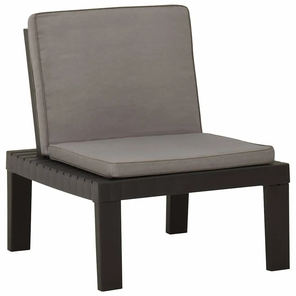 4 Piece Grey Lounge Set with Cushions