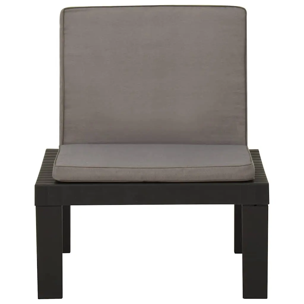 4 Piece Grey Lounge Set with Cushions