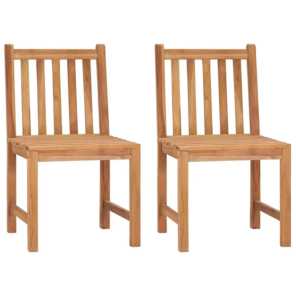 3 Piece Garden Dining Set 80x80 cm Teak Wood Outdoor Furniture Patio Table