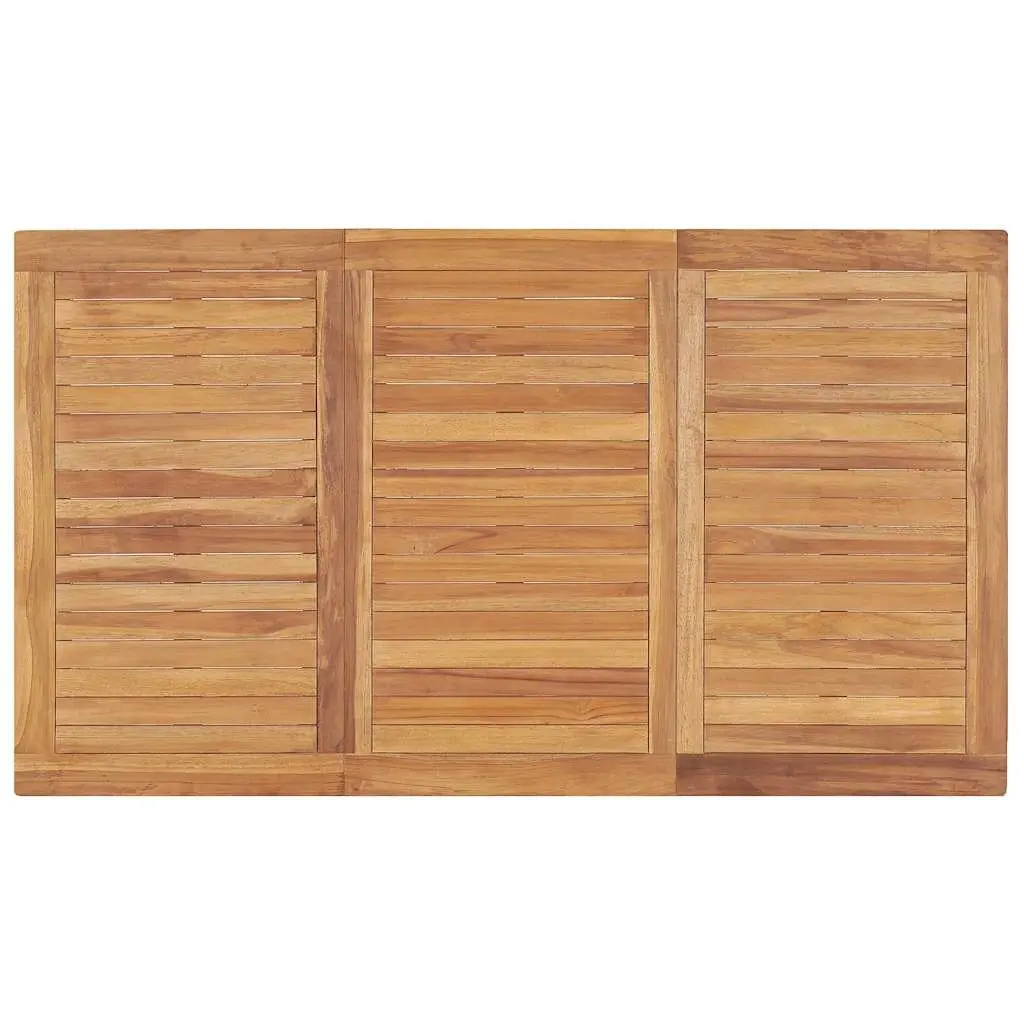 5 Piece Garden Dining Set Outdoor Furniture 140x80cm Teak Wood Brown
