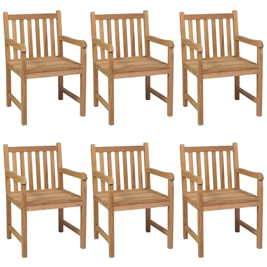 Teak Wood Outdoor Garden Dining Set 7 Piece Patio Furniture Brown