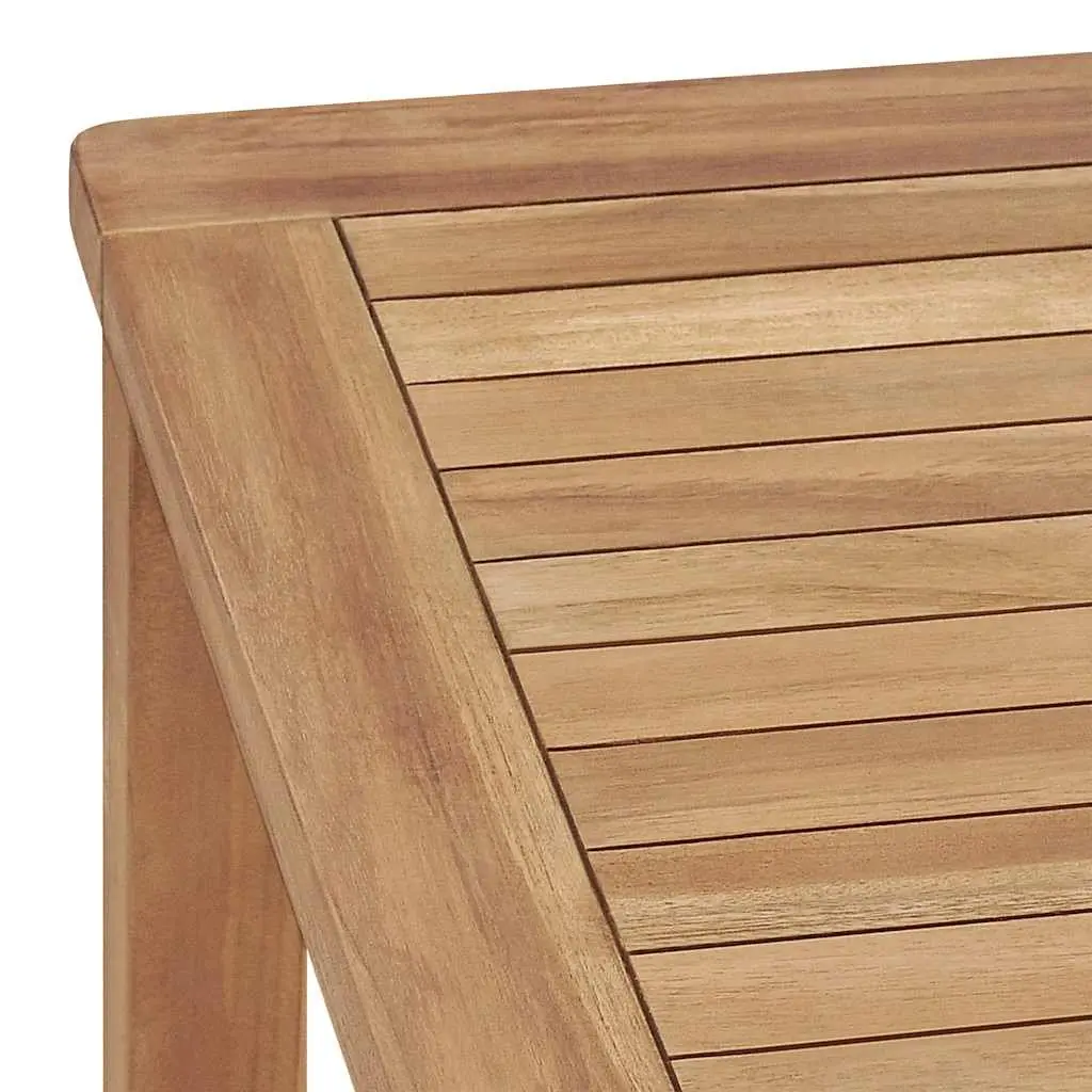 Teak Wood Outdoor Garden Dining Set 7 Piece Patio Furniture Brown