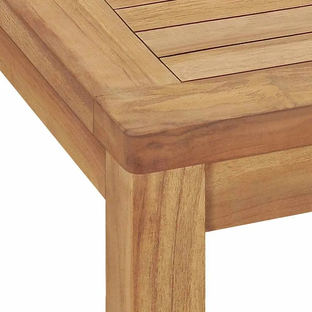 Teak Wood Outdoor Garden Dining Set 7 Piece Patio Furniture Brown