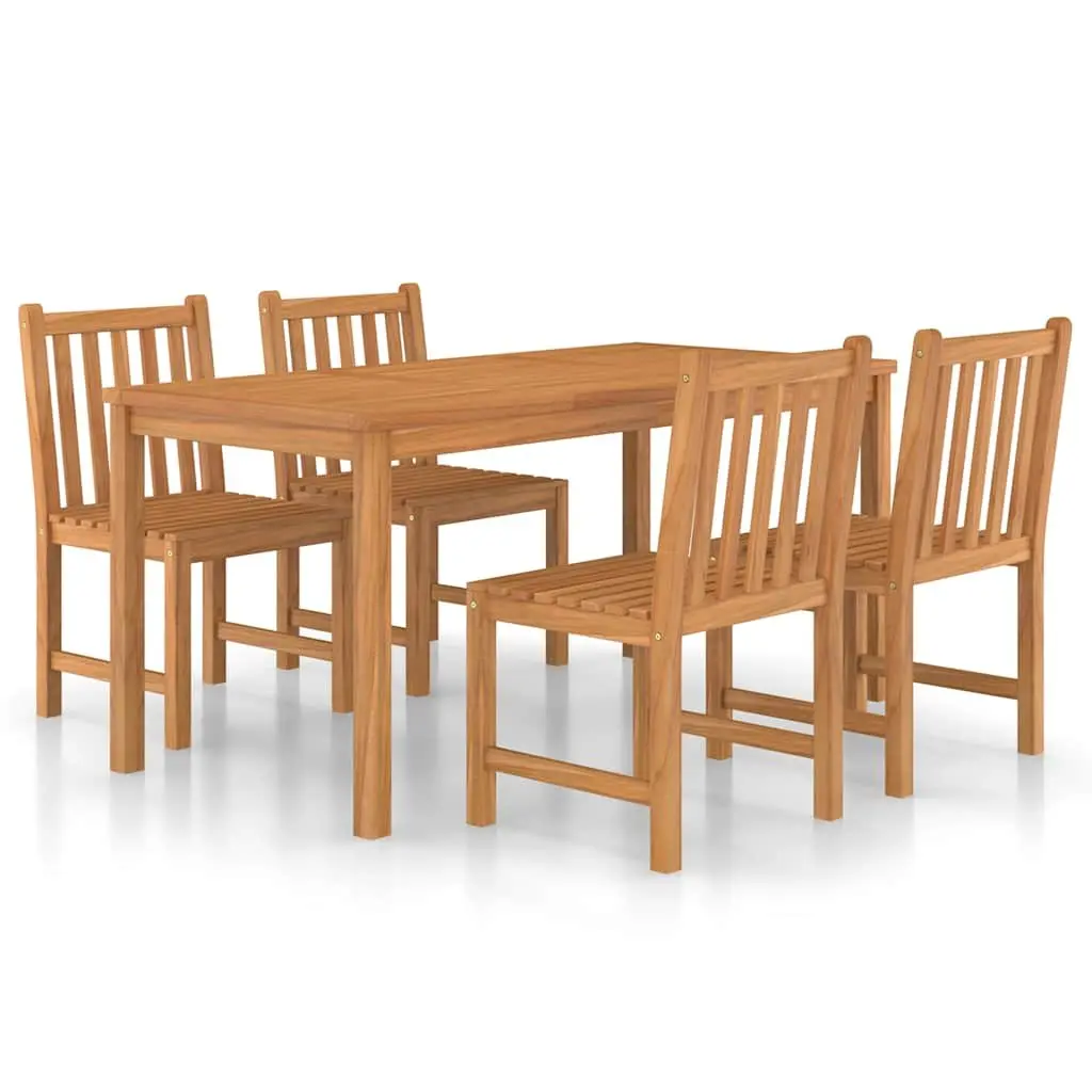 5-Piece Teak Wood Garden Dining Set