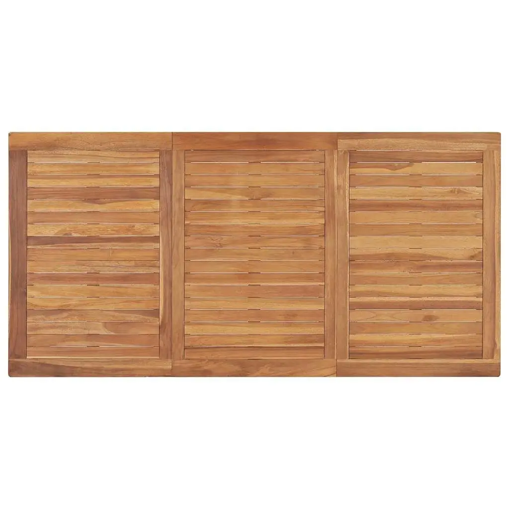 5 Piece Brown Teak Garden Dining Set