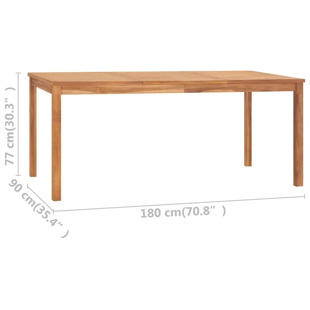 5-Piece Dining Set with Teak Wood