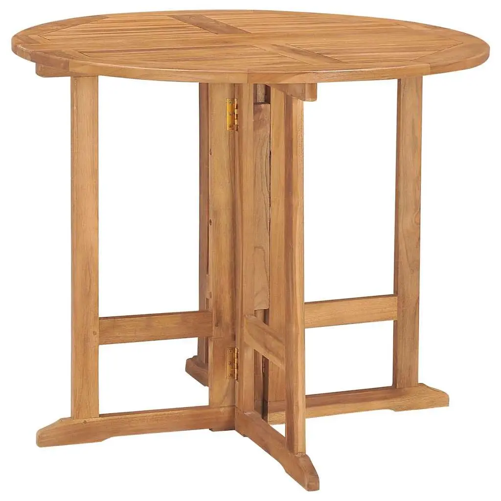 5 Piece Teak Wood Dining Set for Outdoors