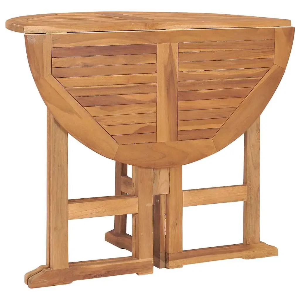 5 Piece Teak Wood Dining Set for Outdoors