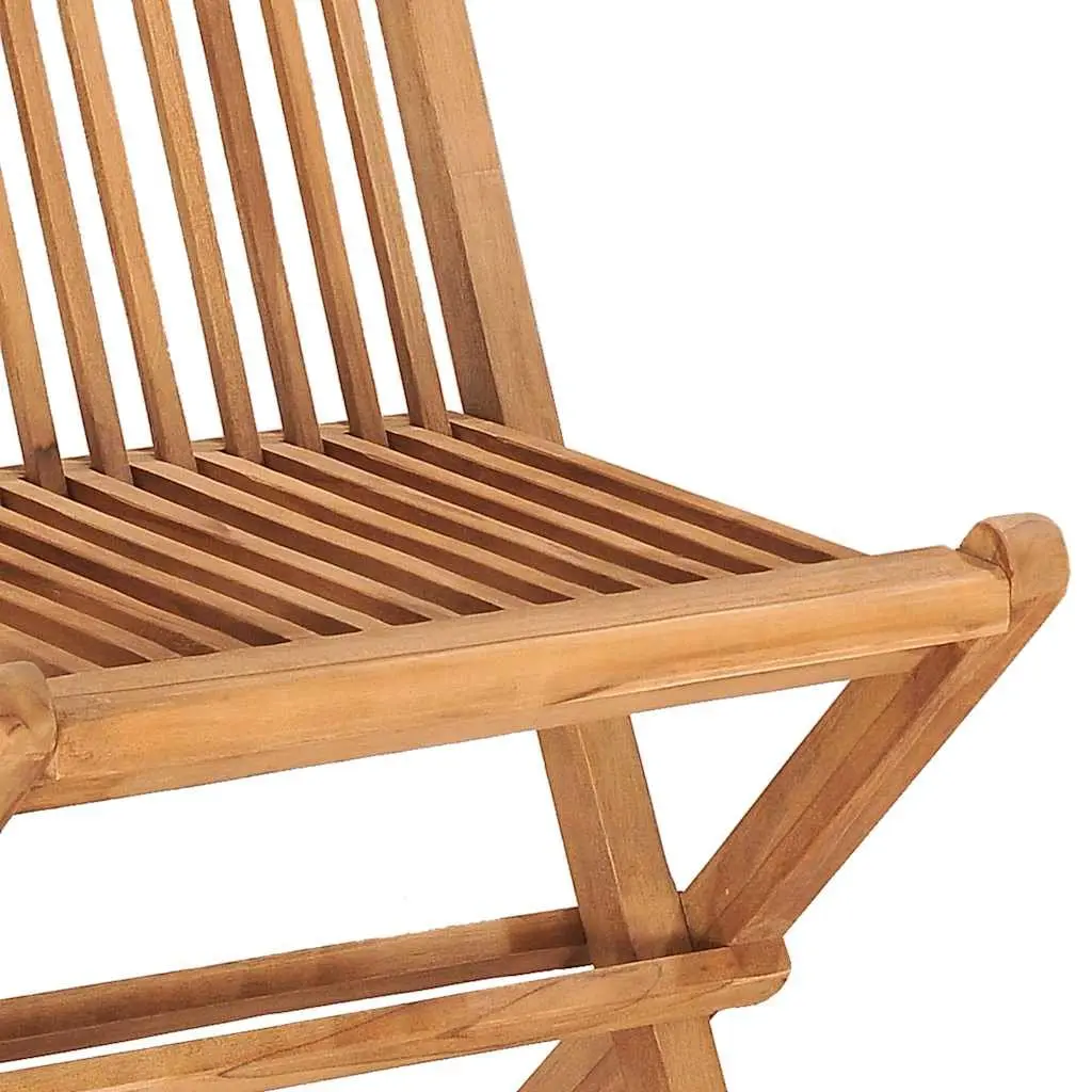 5 Piece Teak Wood Dining Set for Outdoors