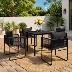 Quality 5-Piece Outdoor Dining Set with Comfort and Style
