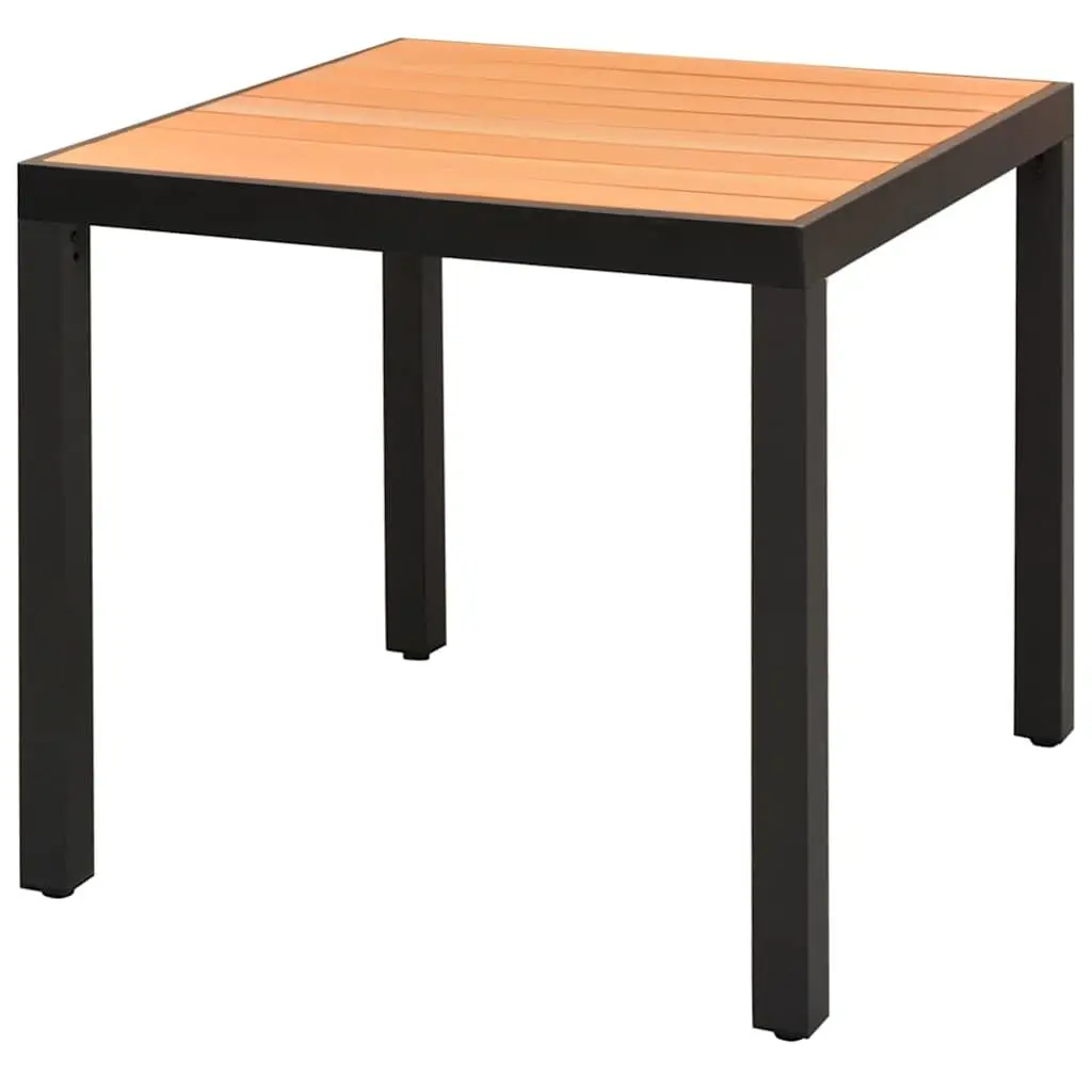 3 Piece Black Garden Dining Set