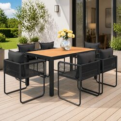 Comfortable and Practical 7-Piece Garden Dining Set