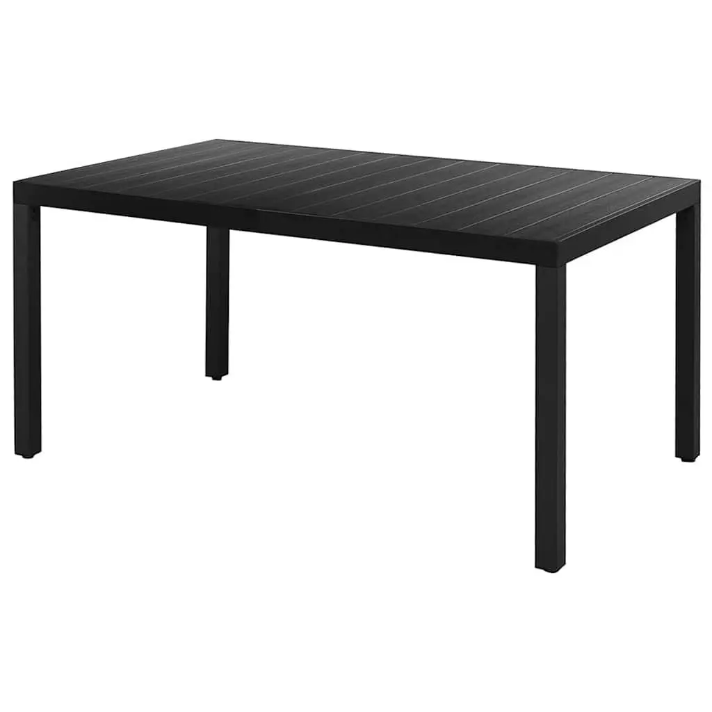 Outdoor Garden Dining Set 5 Piece Patio Furniture Black Rattan Chair Table