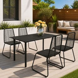 Reliable 5 Piece Outdoor Dining Set with Comfort and Style