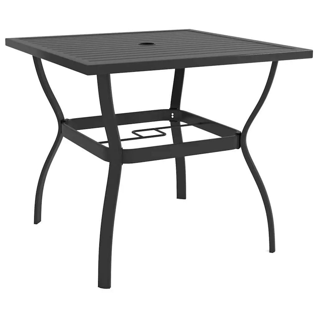 Outdoor Dining Set 5 Piece Garden Table Chairs Steel Textilene Grey