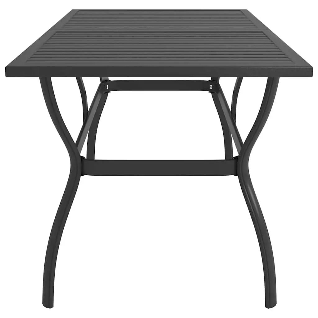 7 Piece Outdoor Garden Dining Set Table Chairs Steel Textilene Grey