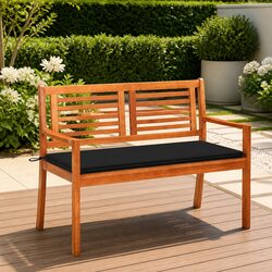 Reliable 2-Seater Garden Bench with Comfortable Cushion