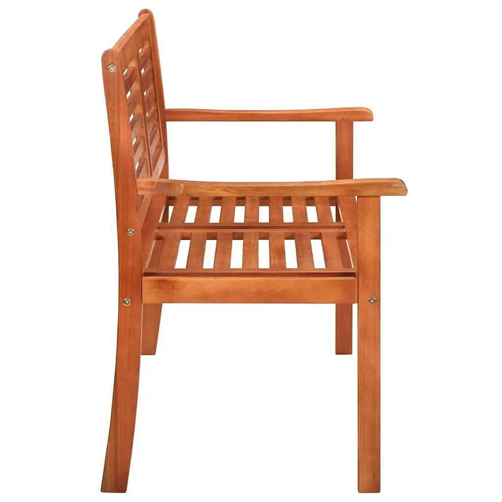 Outdoor Garden Bench 120cm Solid Wood Seating with Cushion Taupe