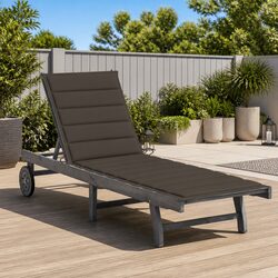 Comfortable and Durable Sun Lounger with Cushion