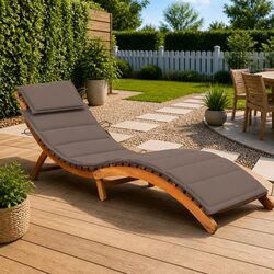Comfortable Acacia Wood Lounger: A Practical Choice