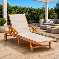 Comfortable Outdoor Sun Lounger with Easy Movement