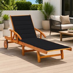 Solid Acacia Sun Lounger: Comfort and Functionality Combined