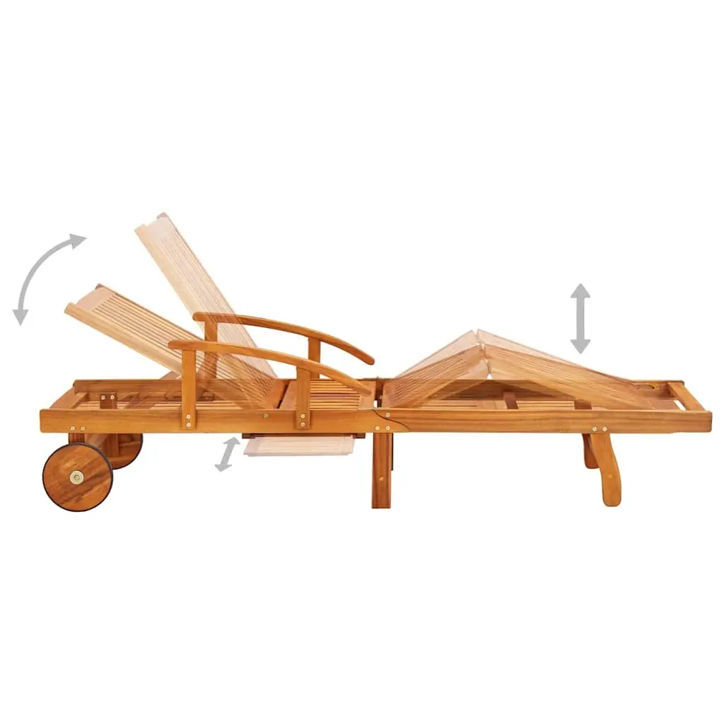 Sun Lounger with Side Table