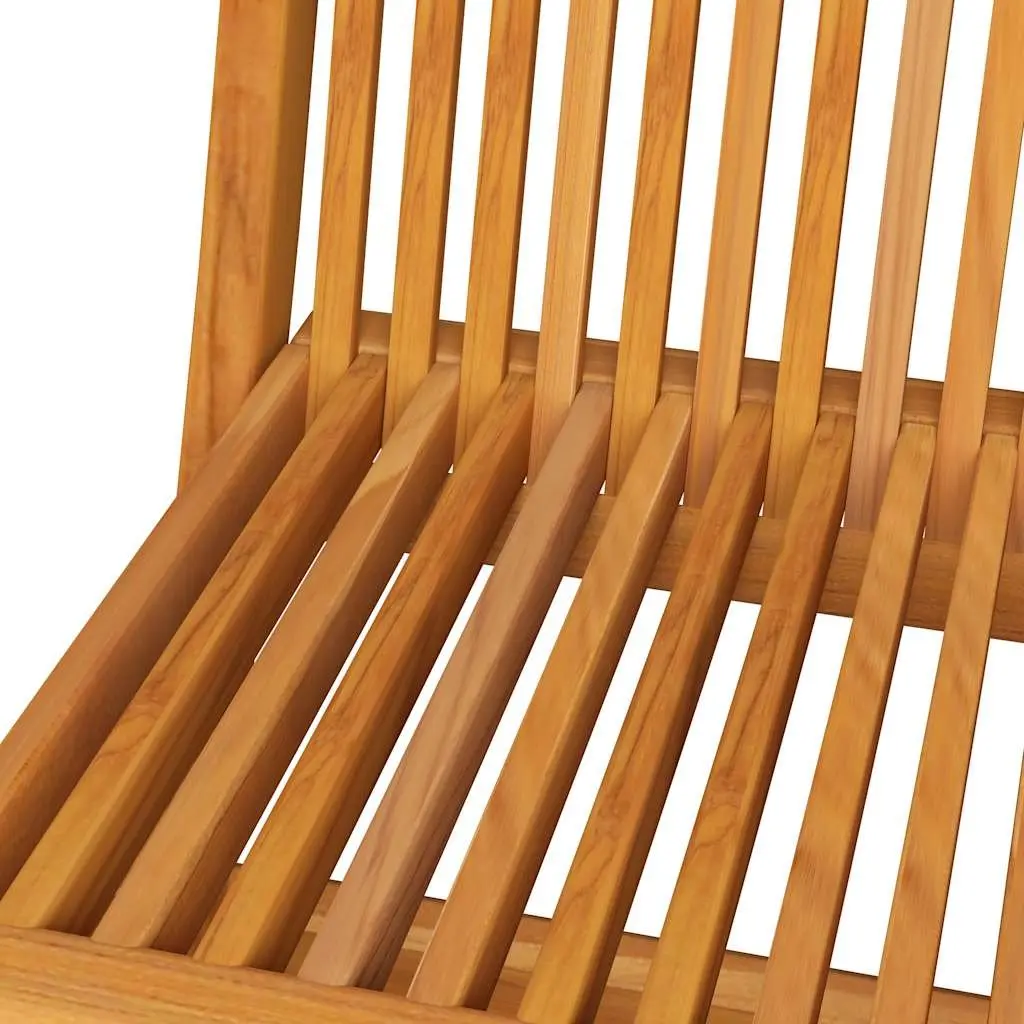 Folding Garden Chairs Set 4 pcs Outdoor Teak Wood with Anthracite Cushions