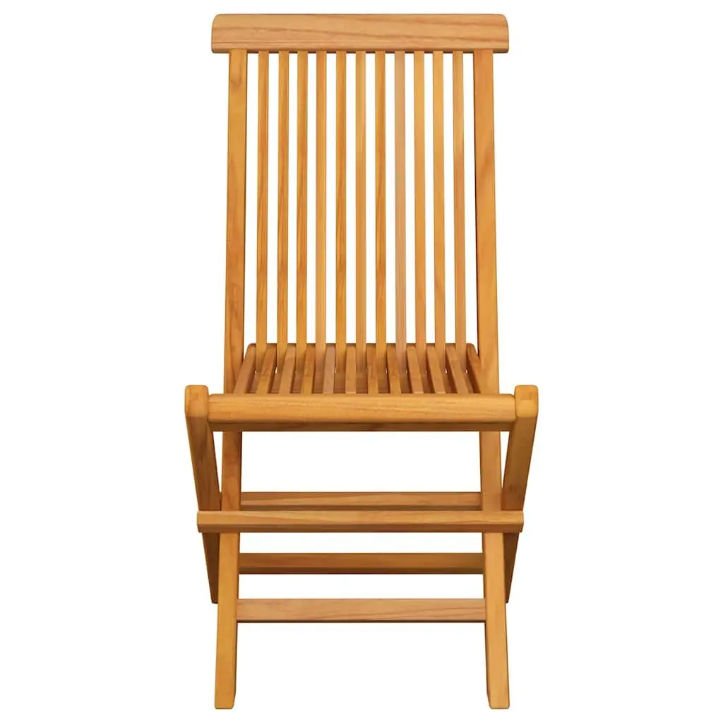 Teak Wood Folding Chairs Set of 4 with Cushions