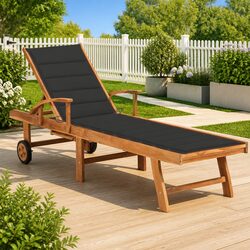 Warm and Comfortable Teak Wood Sun Lounger for Every Day
