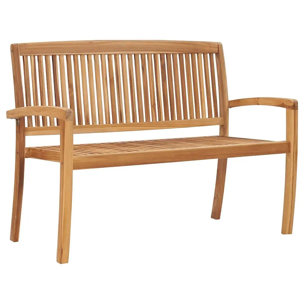 Garden Bench with Cushion, 128.5cm