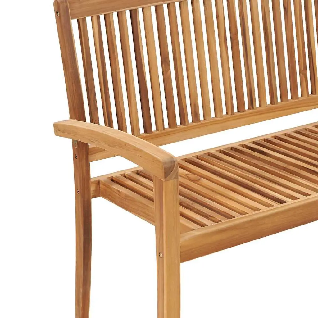 Garden Bench with Cushion, 128.5cm