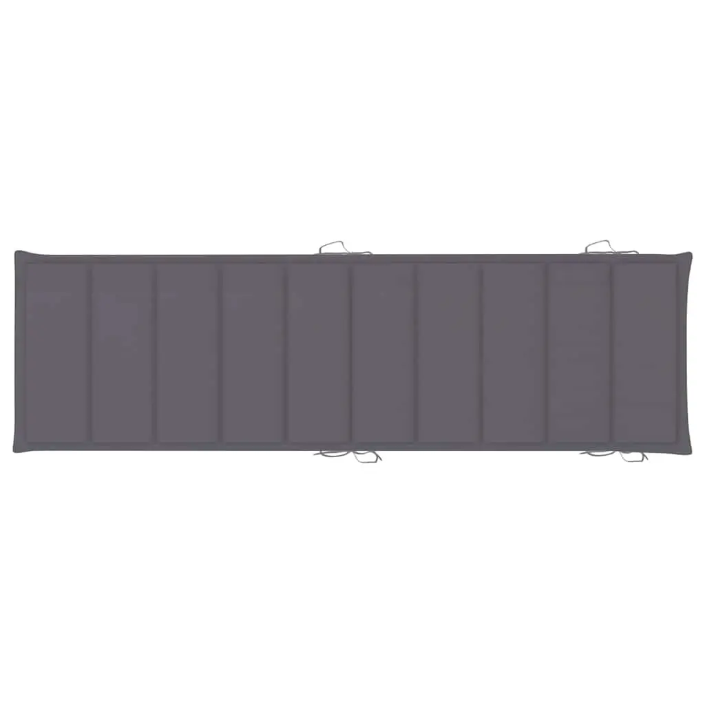 Rocking Sun Lounger with Cushion for Outdoor Use