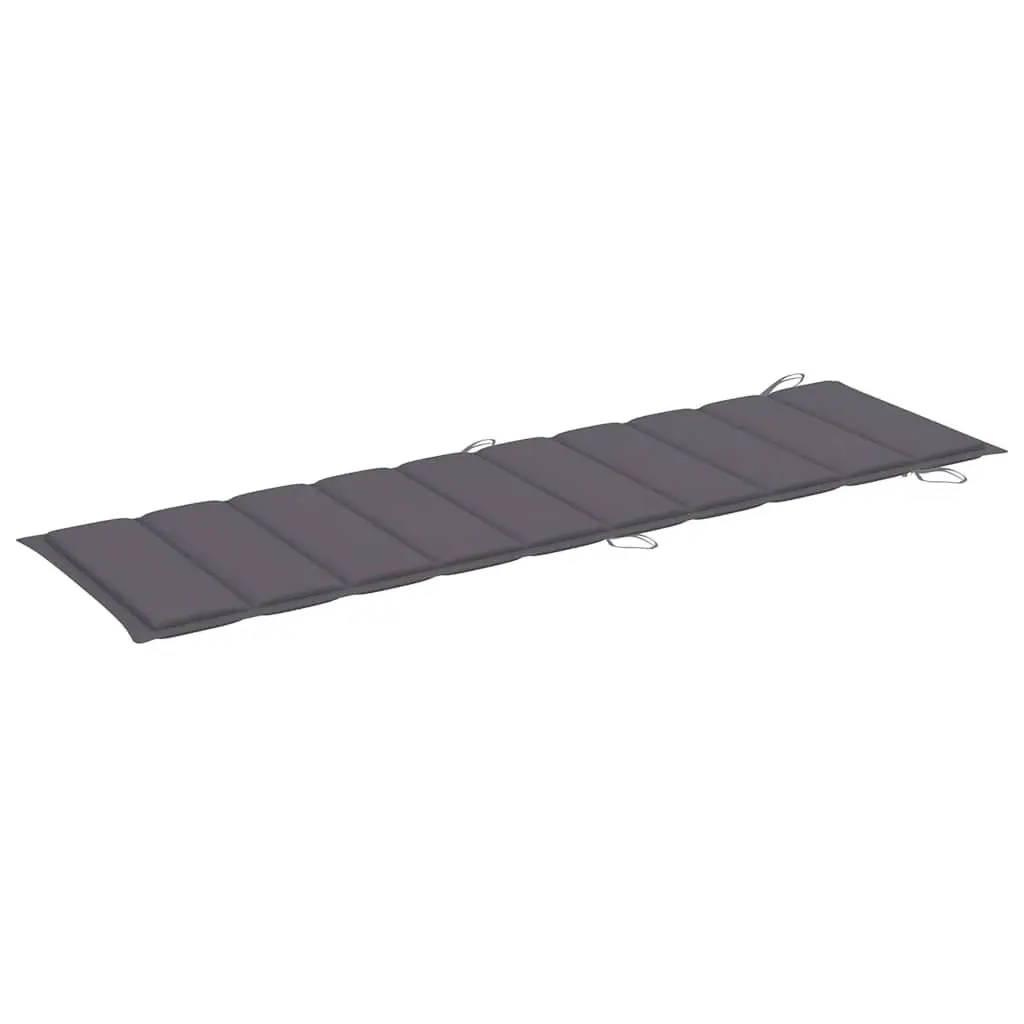 Rocking Sun Lounger with Cushion for Outdoor Use