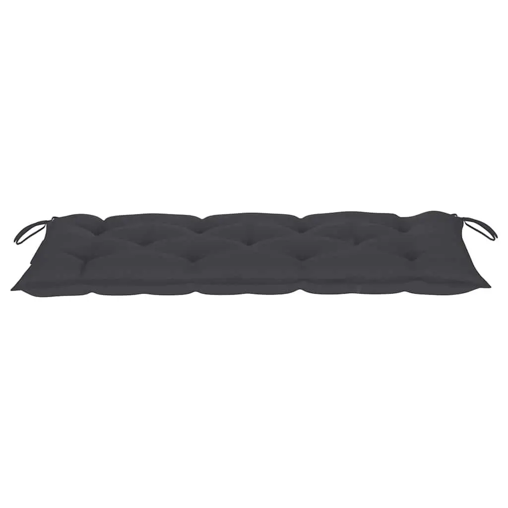 Folding Garden Bench Outdoor Seating 118cm Anthracite