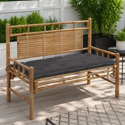 Comfortable Outdoor Garden Bench with Cushion