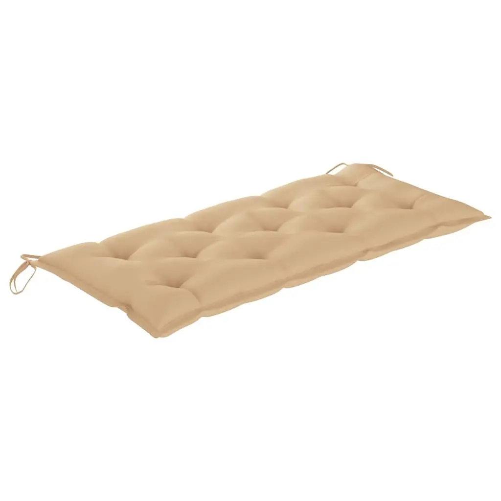 Bamboo Garden Bench with Cushion