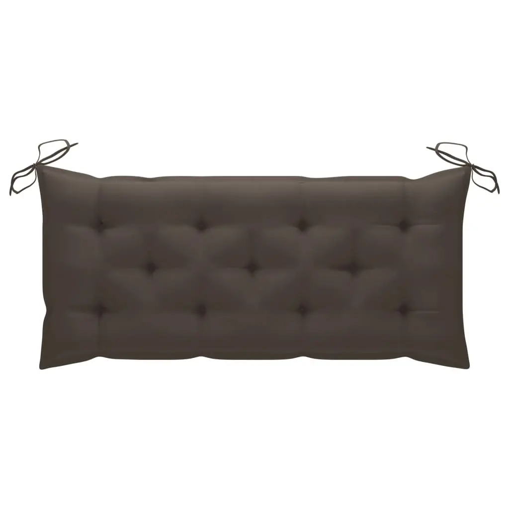 120cm Outdoor Bamboo Bench with Cushion
