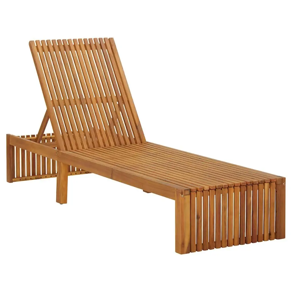 Sun Lounger with Cushion for Relaxation