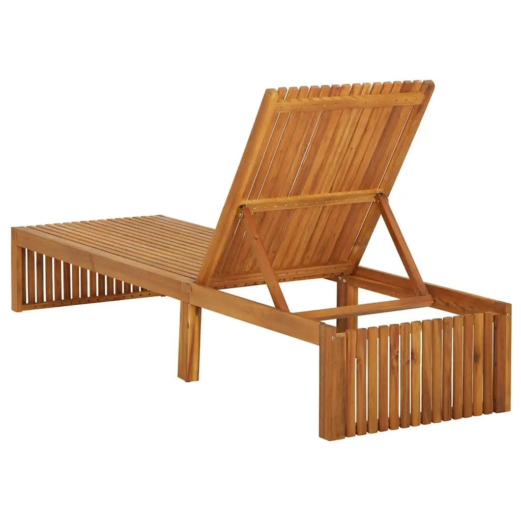 Sun Lounger with Cushion for Relaxation