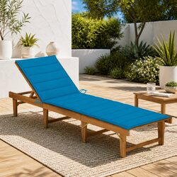 Reliable Folding Lounger with Cushion for Your Patio