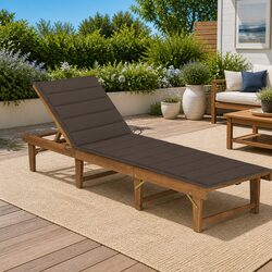 Affordable Comfort with the Wooden Sun Lounger