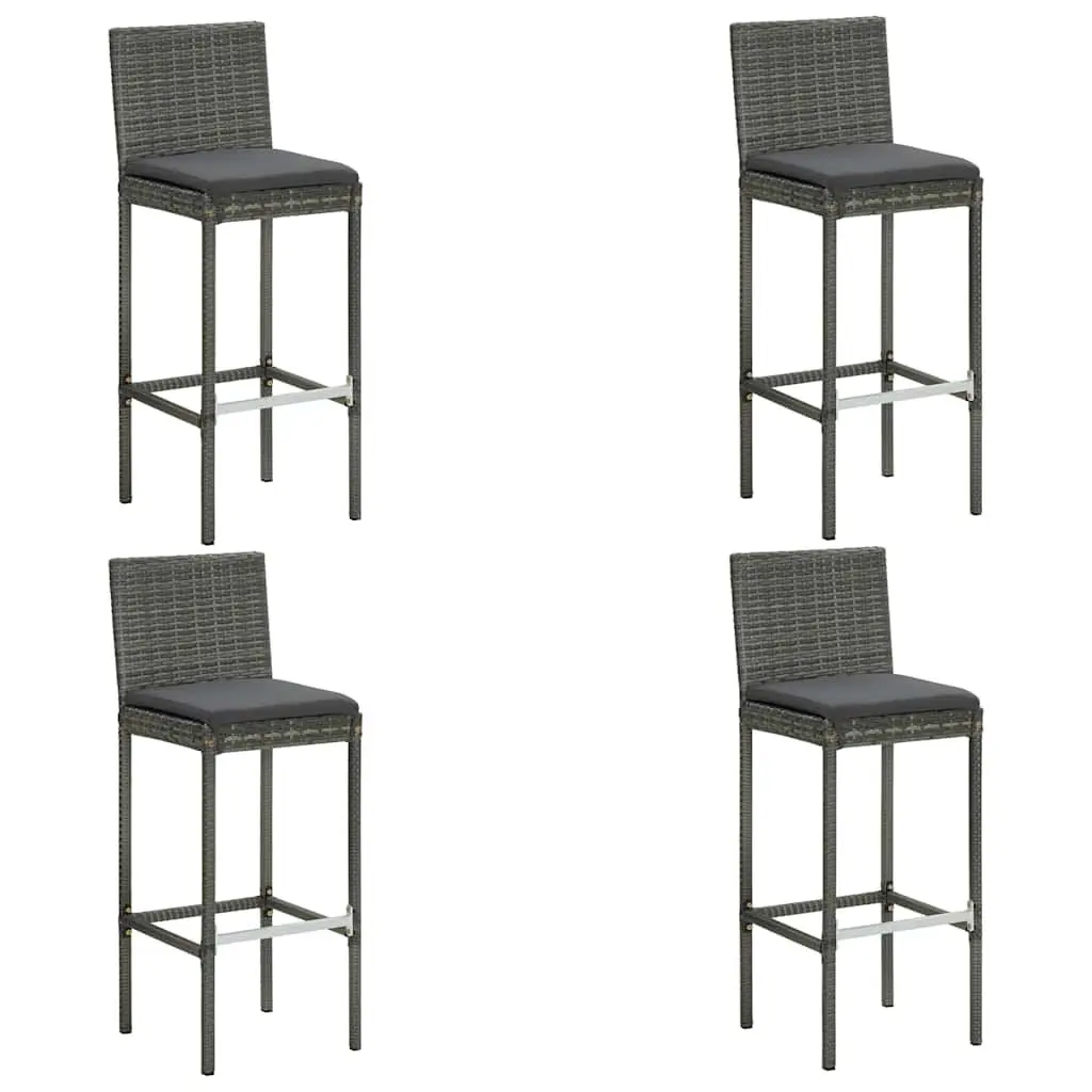 5 Piece Grey Garden Bar Set