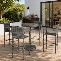 Reliable 5-Piece Garden Bar Set for Outdoor Fun